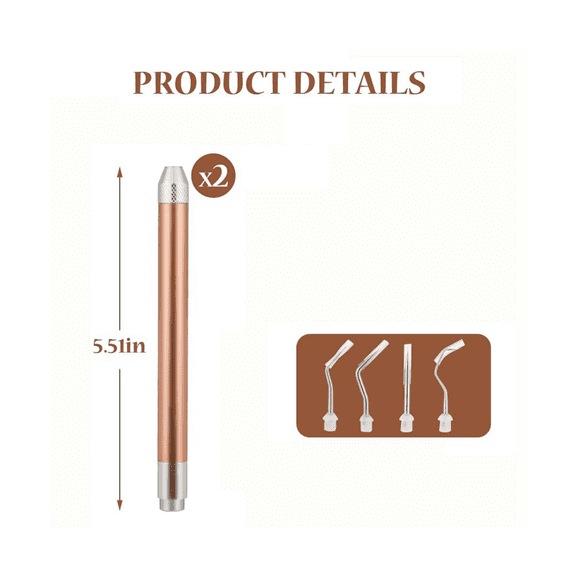 2Pcs LED Weeding Tools for Vinyl: Lighted Weeding Pen with Pin & Hook for Removing Tiny Vinyl Paper/Iron Projects Cuts