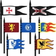 thumbnail image 3 of Bloques de construcción militares, figuras de soldados, juguetes, caballeros medievales, escudo con armas, chaleco, equipos de bandera, la guerra de las rosas, cruzados, 3 of 4