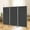 Black, variant on 3 Panel Privacy Screen, 6 Ft Tall Folding Room Divider, Freestanding Wall Partition, Black