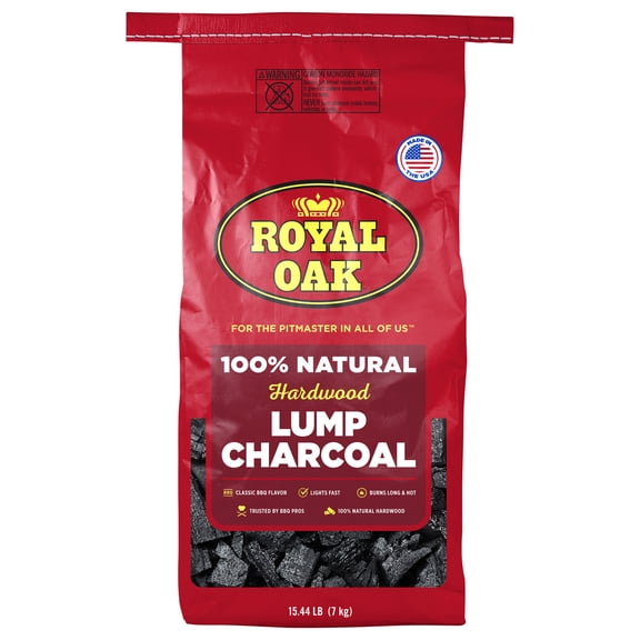 Royal Oak 100% All Natural Hardwood Lump Charcoal, 15.4 lbs