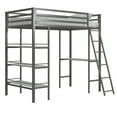 thumbnail image 4 of Max & Finn Nova Metal Loft Bed with Shelves, 4 of 10