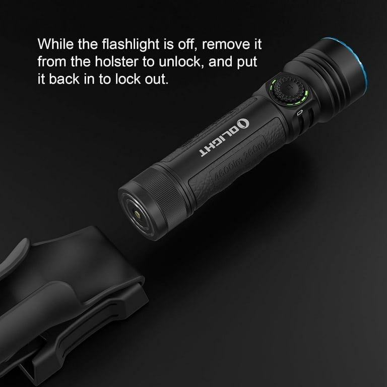 Olight Seeker 4 Pro Tactical Flashlight, 4600 Lumens, Cool White