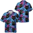 thumbnail image 5 of Funny Tropical Cat Hawaiian Shirts for Men Summer Beach Cats Button Down Mens Casual Hawaiian Shirts Short Sleeve, 5 of 7