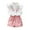 White, variant on ASFGIMUJ Toddler Girls Outfit Clothes Ruffle Floral Embroidery Shirt And Shorts Set,Size 2 Years-3 Years