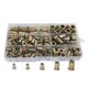thumbnail image 1 of 145 unids de acero al carbono galvanizado RIVNUT Funda plana roscada de rosca de tuerca de remache de nuezst kit de surtido de remaches, 1 of 6