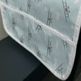 thumbnail image 3 of Airplane Microwave Oven Cover, Old Aircraft Biplanes in Blue Sky Speedy Propellers Wings Retro Design, Water Resistant Organizer with Pockets Kitchen, 36" x 12", Pale Blue Black White, by Ambesonne, 3 of 4