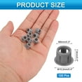 thumbnail image 2 of 100pcs Nylon Plastic Hole Plugs, 2/7"(8mm) Round Drill Screw Hole Plugs Covers for Kitchen Cabinet Furniture Deep Grey, 2 of 7