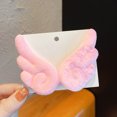 thumbnail image 5 of La niña pincha el broche con alas de ángel - Rosa - 2 pares, 5 of 5