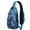 Blue-green-4, variant on Cartoon Owl Print Crossbody Backpack, Lightweight Sling Daypack with Cute Snowy Owl and Night Pattern, Big Eyes Design Anti-theft Travel Bag for Students, Travelers, Outdoor, Gym