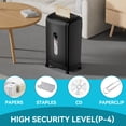 thumbnail image 6 of 18-Sheet Cross Cut Paper Shredder,7.93 Gallons Heavy Duty Paper/CD/Card Ultra Quitet Shredder for Home and Office, 6 of 7