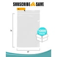 thumbnail image 2 of Clear Plastic Zipper Bags, 2 Mil Reclosable Poly, 1000 Count, 6 x 9 in, 2 of 7