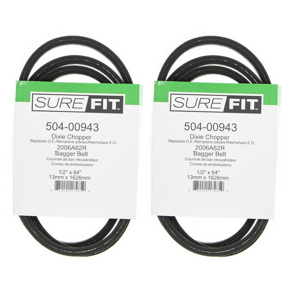 SureFit Bagger Belt 2006A62R Dixie Chopper 2044 2250 2650 2760 Iron Eagle 2PK