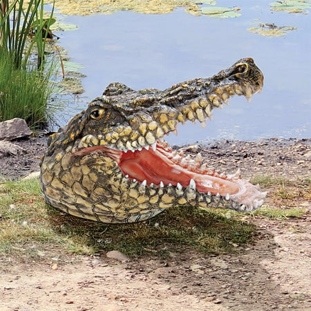 Design Toscano Chomper's Gonna Get You Crocodile Statue