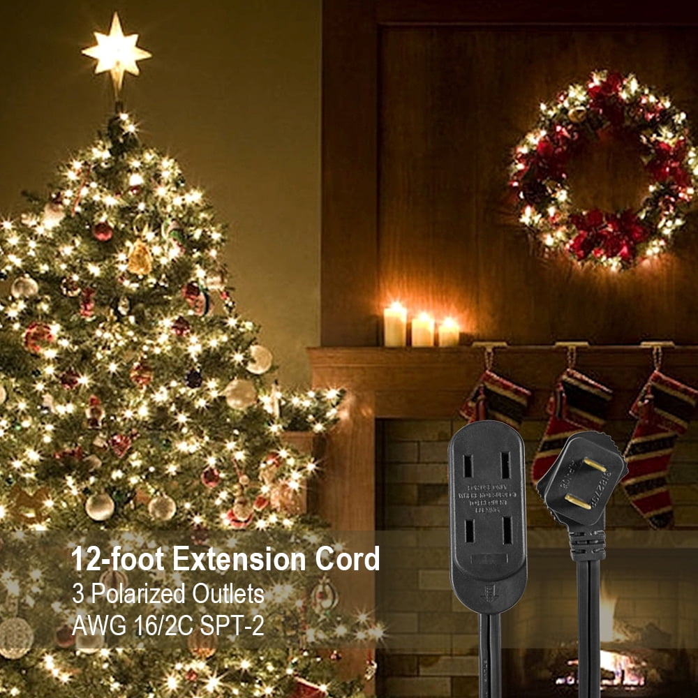 Hyper Tough 6 ft 16 AWG Black Indoor Household Extension Cord