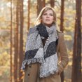thumbnail image 2 of iMounTEK Women Lightweight Scarf, Large Warm Cozy Blanket Soft Shawl Checked Winter Scarfs for Women, Grey, 2 of 7