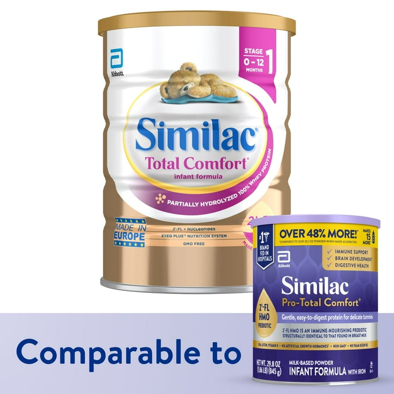 Similac Total Comfort Baby Formula Powder, Imported, Easy-to-Digest, 820 g  (28.9 oz) Can 