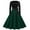 Green, variant on Women's Long Sleeve Belted A-Line Classic Dress - Retro Elegant Office Party Dresses Casual/Daily/Evening Wear​
