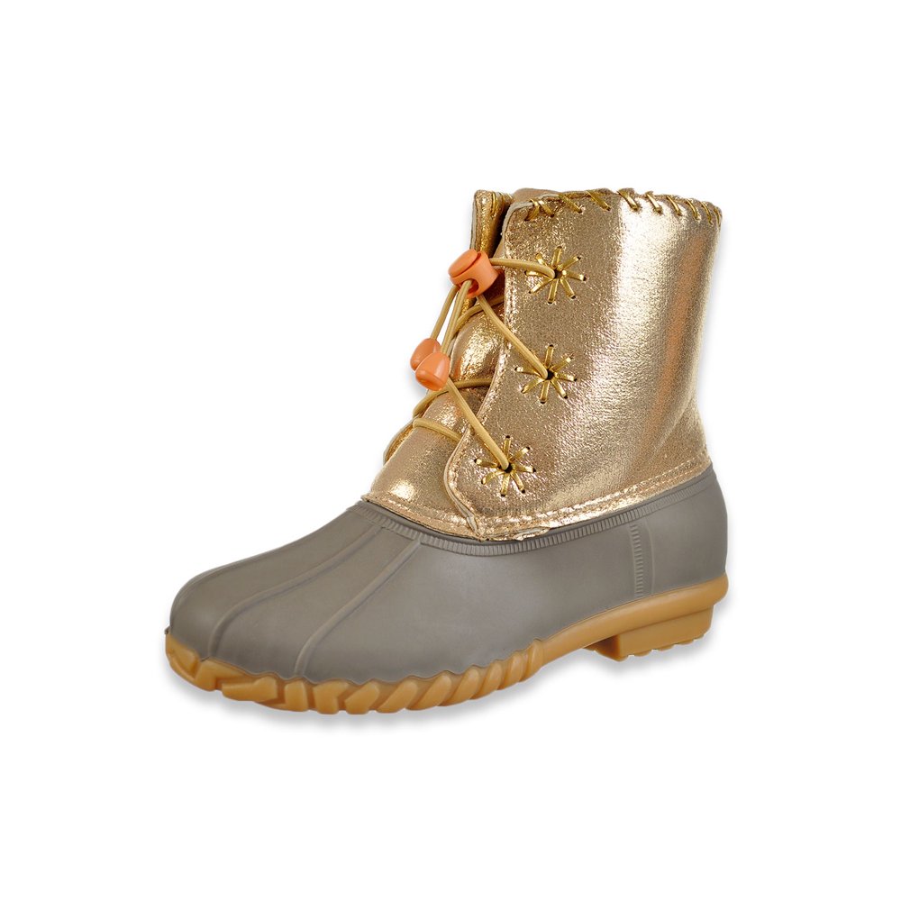 olivia miller womens duck boots flat heel