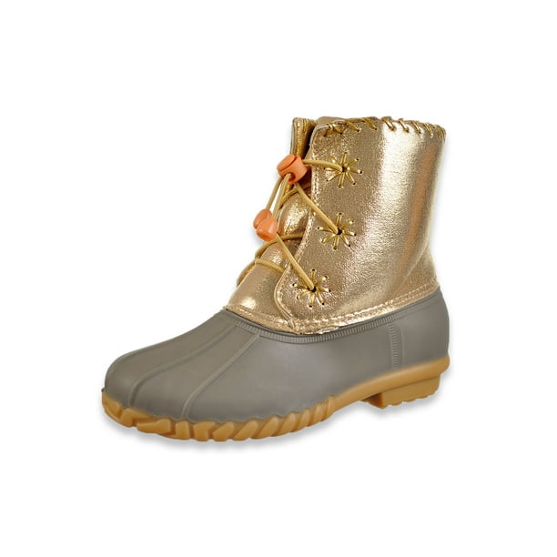 olivia miller womens duck boots flat heel