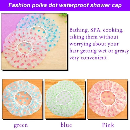 Shower Caps, Waterproof Bath Cap, Reusable Shower Caps, Environmental