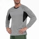 thumbnail image 1 of pstuiky manga larga de hombre, Blusa informal de manga larga con cuello redondo y diseño deportivo de color liso para hombre Tops de hombre l, 1 of 4