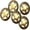 Bronze, variant on 5PCS Engraved Star Concho Antique Matte Gold Silver Round Decorative Buckle Decoration Accessories