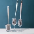 thumbnail image 1 of Cepillo de esponja para limpieza de vasos | Esponja suave desmontable y cabezal de cepillo | Mango ergonómico largo para botellas y cristalería | Quitamanchas para vasos, frascos y botellas de, 1 of 8