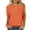 A02 Orange, variant on bnaln 3/4 Length Sleeve Womens Tops Dressy Casual Crewneck Pullover Summer Cute Blouses Fashion Tees Shirts Plus Size Tshirt Elegant Tunic Shirts Loose Comfy Pullover Going Out Tops