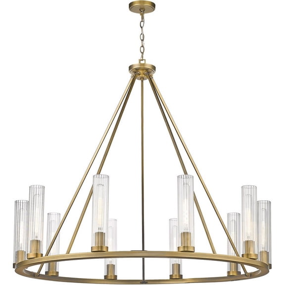 10 Light Chandelier In Transitional Style-40 Inches Tall And 46 Inches Wide     -Traditional Installation Z-Lite 3031-10Rb
