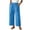 BHI34-Blue, variant on Palazzo Pants For Women Summer 2026 Elastic Waist Wide Leg Ruffle Front Trousers Casual Boho Beach Vacation Pants Khaki S