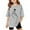 Grey, variant on WOYY Toddler Girls Oversized Tshirt Casual Short Sleeve Graphic T Shirt Top, Sizes 3-14
