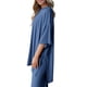 thumbnail image 4 of Conjunto de 2 Piezas para Mujeres PRETTYGARDEN Azul S, 4 of 6