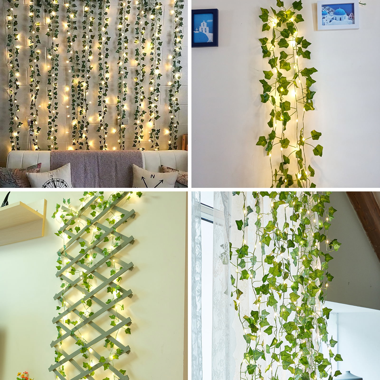 Fancy Solar LED Creeper Garland Fairy String Lights Hanging Lights for Home  Kitchen Garden Office Wedding Wall Decor 10M 100LED 
