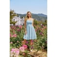 thumbnail image 4 of Vestido Belle Poque para invitadas a la boda, azul claro, Aline Swing, 4 of 9