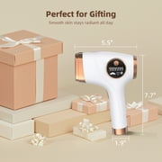 Laser Hair Removal for Women & Men, 999999 Flashes Painless IPL Hair Remover, Hair Removal Device for Armpits Legs Arms Bikini Line, White