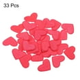 thumbnail image 3 of Heart Shaped Iron on Patches Light Rose Red Embroidered Sew on Love Applique Patches 33 Pack, 3 of 6