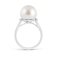 thumbnail image 2 of ANGARA South Sea Cultured Pearl and Diamond Bypass Ring in 925 Sterling Silver for Women | June Birthstone, Birthday, Anniversary, Jewelry Gift for Women | Pearl Ring, 2 of 8