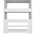 thumbnail image 3 of Hassch 6-Tier Shoe Organizer with Hollow Carved Design, Freestanding Shoe Shelf, Shoe Rack for Closet, Entryway, White, 3 of 7