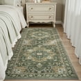thumbnail image 3 of SIXHOME 2'x6' Runner Rug Washable Traditional Carpet Non Slip Soft Retro Floral Runner for Entryway Kitchen Laundry Room Bedroom Vintage Green, 3 of 6