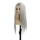 thumbnail image 5 of M Buder Peluca Larga Lacia Centro Partido Resistente al Calor con Red Color Blanco Plateado 63.5 cm / 25 inches, 5 of 9