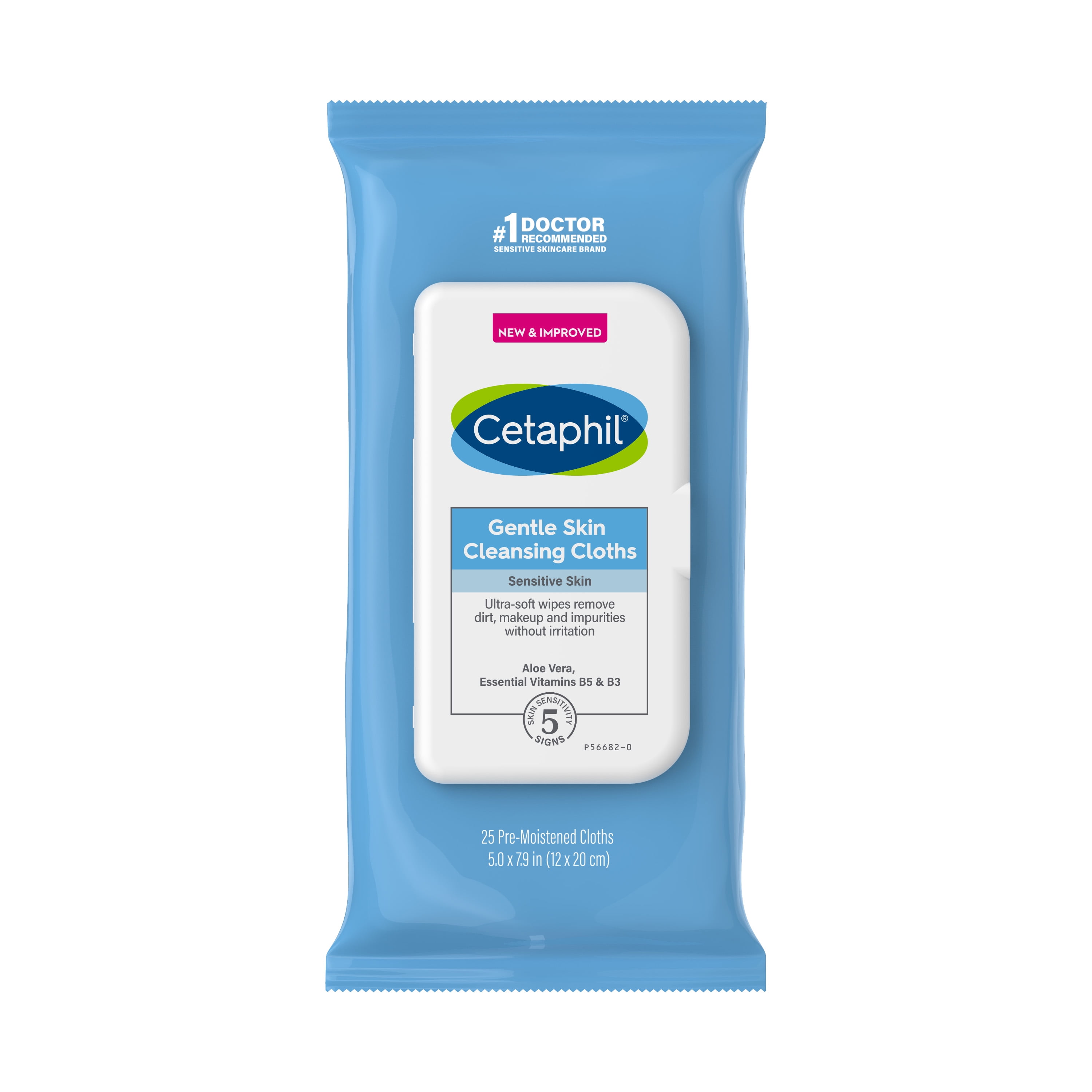 Cetaphil Gentle Skin Cleansing Cloths, Face Wipes For Dry / Sensitive