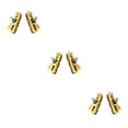 thumbnail image 4 of Advancent 1 par de piezas de bicicleta de componente de ruedas de pastillas de freno para reemplazar dorado/negro Dorado/Negro 3piezas Advancent CBP226784, 4 of 6