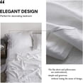 thumbnail image 4 of Simple&Opulence 100% Linen Sheet Set-Pure Linen Bedding Sheet-4 Pieces (1 Flat Sheet,1 Fitted Sheet,2 Pillowcase)-Embroidery Collection,Soft & Cozy,Cooling Bedding- King Size, White, 4 of 9