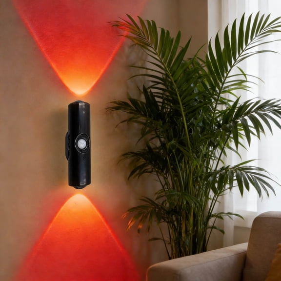 Rechargeable Smart LED Motion Sensor Ambient Light, Rechargeable Dynamic RGB LED Wall Lamp, Mount, Punch-Free Color Changing Motion Sensor Light for Stairs, Wardrobe, Cabinet (RGB 7-Color)