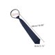 thumbnail image 4 of Corbata de hombre preatado con cremallera INSPIRE CHIC para el Día del Padre, color sólido, formal y casual, ajustable, corbata ancha de color azul oscuro, larga de 48 cm/18.9', 4 of 5
