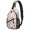 Baseballs and Bats White Pattern, variant on Baseballs Only Multicolor Pattern Sling Backpack, Unisex Daily Travel Sling Pack with Side Mesh Pockets, Earphone Hole Port Gift Ideas for Holiday Birthday Gifts