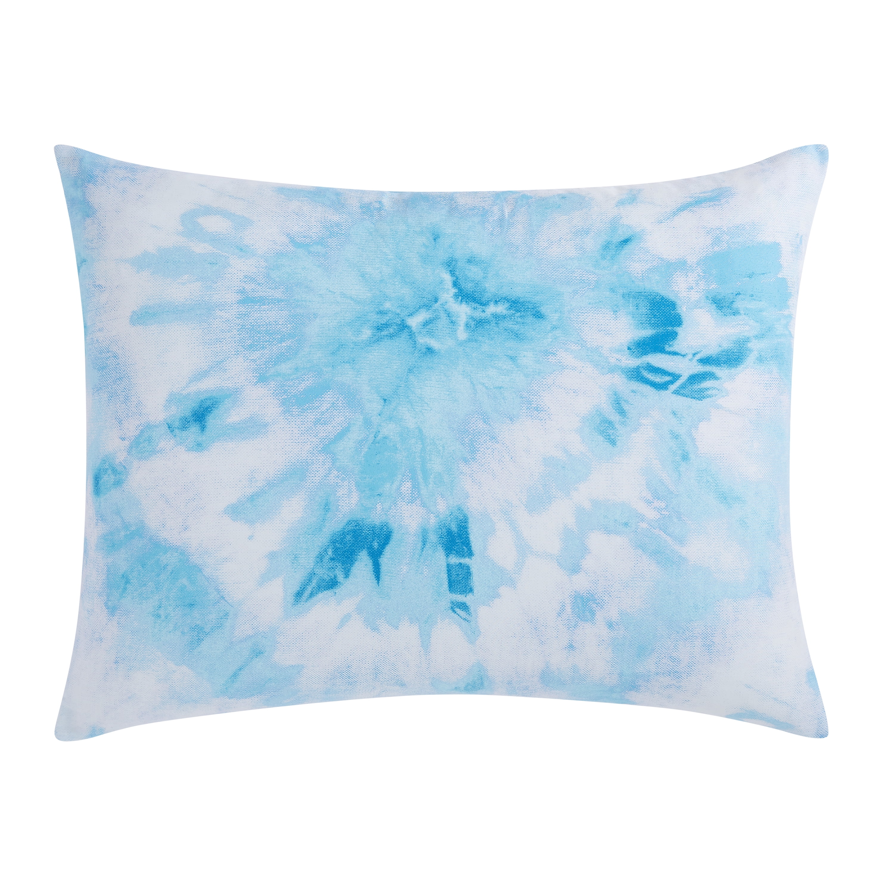 Mainstays Blue Tie Dye 8 Piece Bed in a Bag Comforter Set with Sheets, Queen