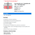 thumbnail image 2 of Front Sway Bar Link - Compatible with 1981 - 1994 Dodge B350 1982 1983 1984 1985 1986 1987 1988 1989 1990 1991 1992 1993, 2 of 2