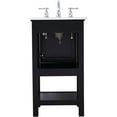 thumbnail image 6 of Elegant Decor Metropolis 19" Single Marble Top Bathroom Vanity in Black, 6 of 14