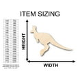 thumbnail image 2 of Unfinished Wood Kangaroo Australian Wildlife Shape - Craft - up to 46" DIY 36" / 1", 2 of 3